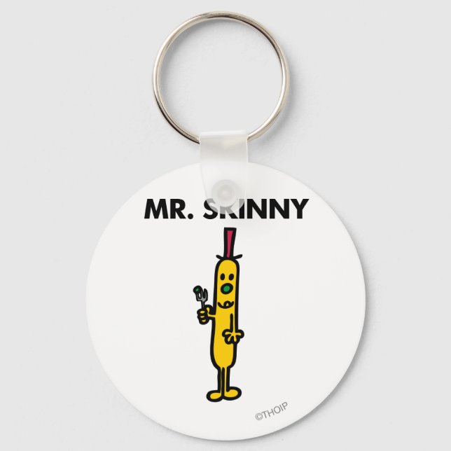 Mr. Skinny | Pea & Fork Key Ring (Front)