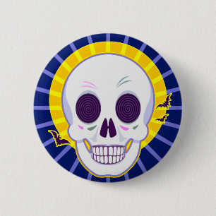 Mr. Skull 6 Cm Round Badge