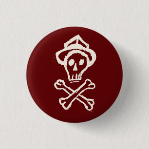 Mr. Skullington - Bloody Red 3 Cm Round Badge
