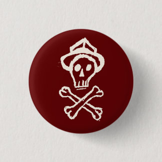 Mr. Skullington - Bloody Red 3 Cm Round Badge