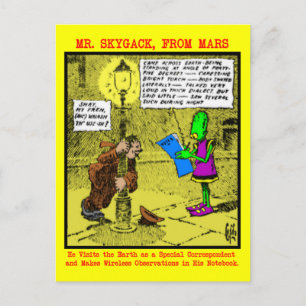 Mr. Skygack Observes a Drunk Postcard