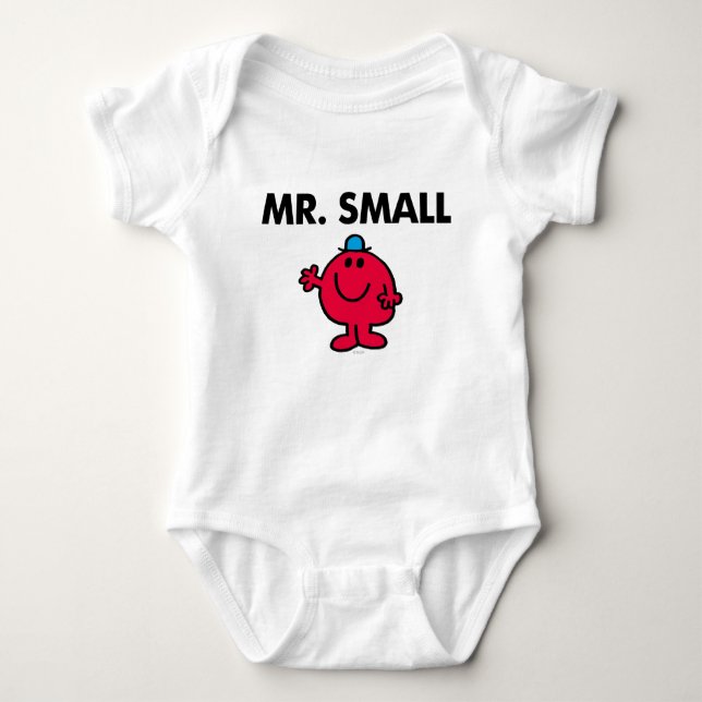 Mr. Small Waving Hello Baby Bodysuit (Front)