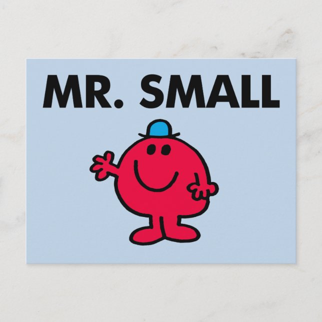 Mr. Small Waving Hello Postcard (Front)