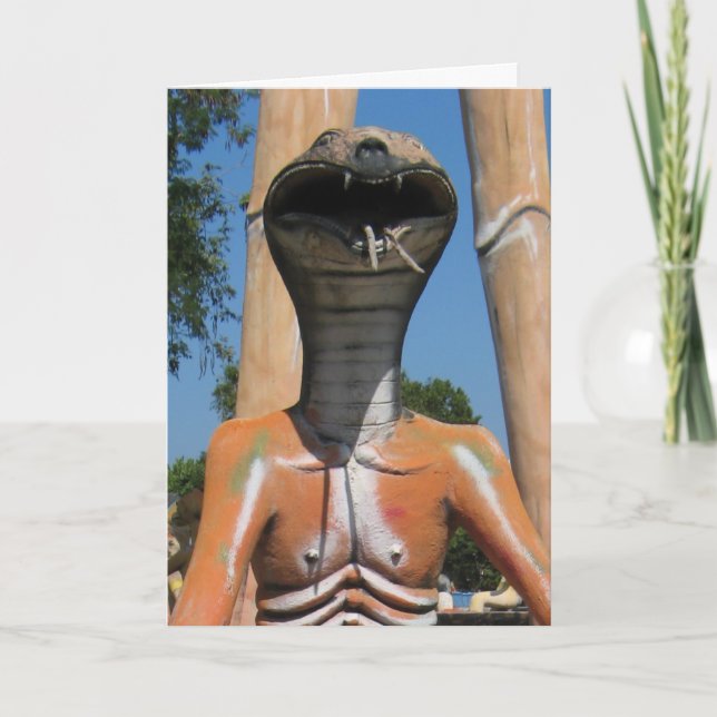 Mr Snake AKA Cobra Head ... Buddhist Hell Card (Front)