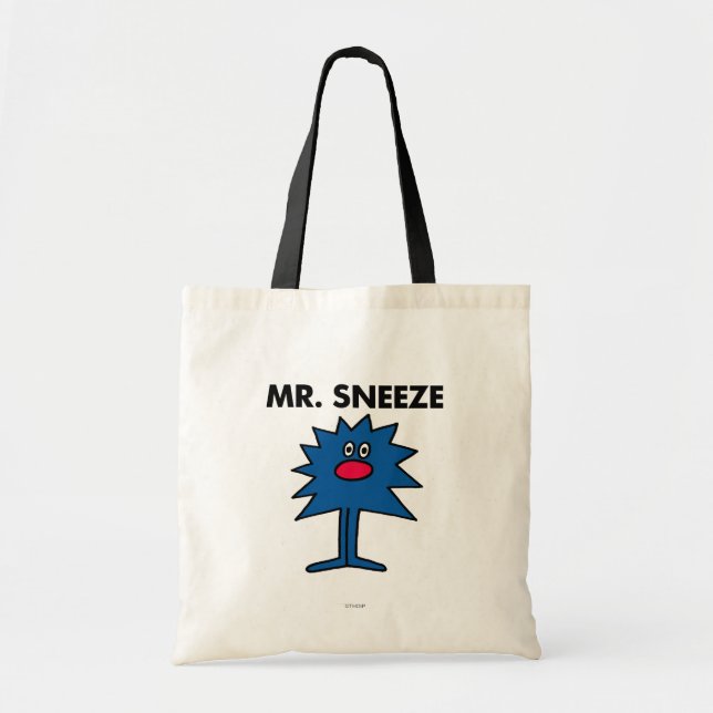 Mr. Sneeze | Jagged-Edged Body Tote Bag (Front)