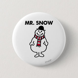Mr. Snow Classic Pose 6 Cm Round Badge