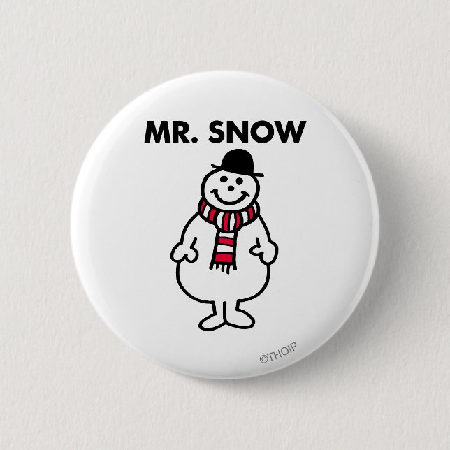 Mr. Snow | Classic Pose 6 Cm Round Badge (Front)