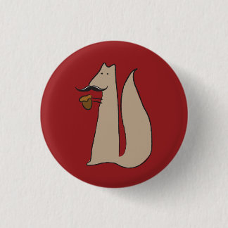 Mr. Squirrel 3 Cm Round Badge