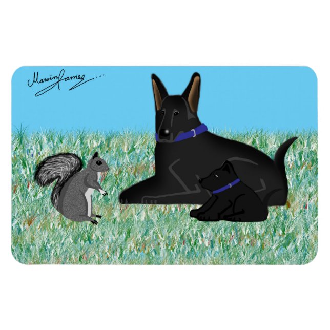 Mr. Squirrel - Squirrely Conversation Magnet (Horizontal)