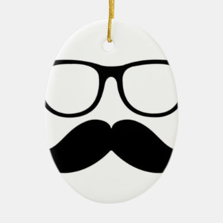Mr. Stache Ceramic Tree Decoration