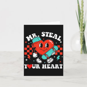 Mr steal heart for boys toddlers valentine's day card