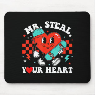 Mr steal heart for boys toddlers valentine's day mouse pad