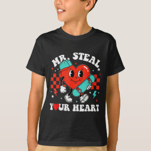 Mr steal heart for boys toddlers valentine's day T-Shirt