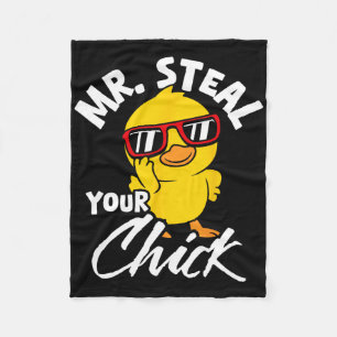 Mr. Steal Your Chick Easter Humour Fleece Blanket