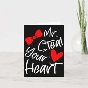 Mr Steal Your Heart For Boys Toddlers Valentines _ Card
