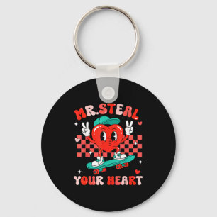 Mr Steal Your Heart For Boys Toddlers Valentine's  Key Ring