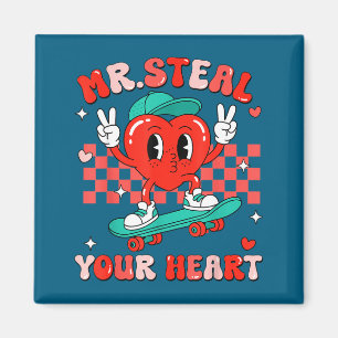 Mr Steal Your Heart For Boys Toddlers Valentine's  Magnet