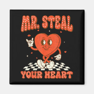 Mr Steal Your Heart For Boys Toddlers Valentine's  Magnet