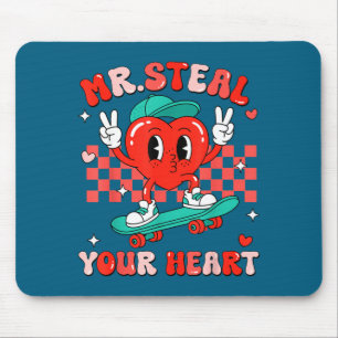 Mr Steal Your Heart For Boys Toddlers Valentine's  Mouse Pad