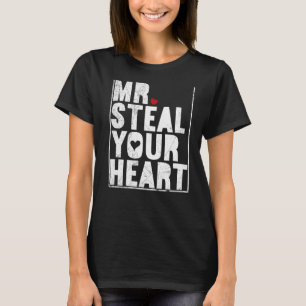Mr Steal Your Heart V Day Kids Toddler Boys Valent T-Shirt