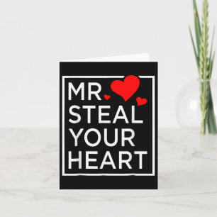 Mr. Steal Your Heart Valentines Day For Toddler Card
