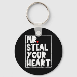 Mr Steal Your Heart Valentines Day Key Ring