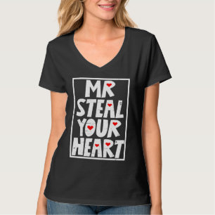 Mr Steal Your Heart Valentine's Day Kids Boys Men  T-Shirt