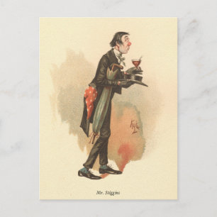 Mr. Stiggins by Kyd - Dickens' The Pickwick Papers Postcard