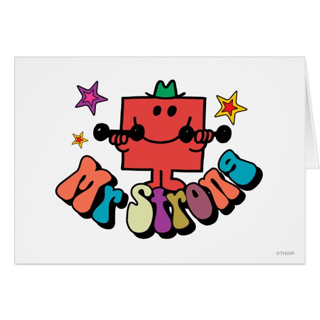 Mr. Strong | Colourful Lettering & Stars (Front Horizontal)