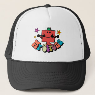 Mr. Strong   Colourful Lettering & Stars Trucker Hat