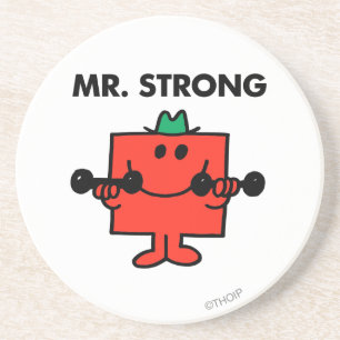 Mr. Strong Lifting Weights Coaster