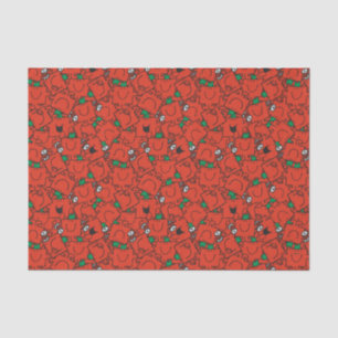 Mr Strong Lifting Weights Red & Green Pattern Tissue Paper
