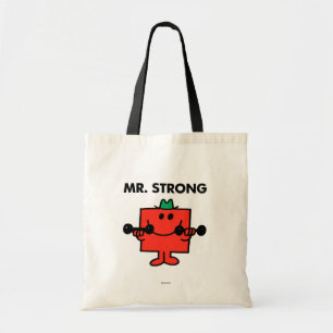 Mr. Strong Lifting Weights Tote Bag
