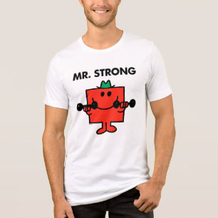 Mr. Strong Lifting Weights Tri-Blend Shirt