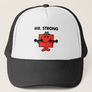 Mr. Strong   Lifting Weights Trucker Hat