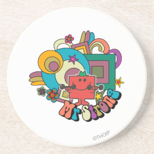 Mr. Strong Psychedelic Swirls, Stars, & Flowers Coaster