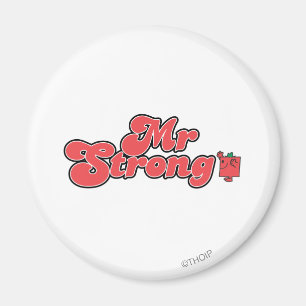 Mr. Strong Red Lettering Magnet