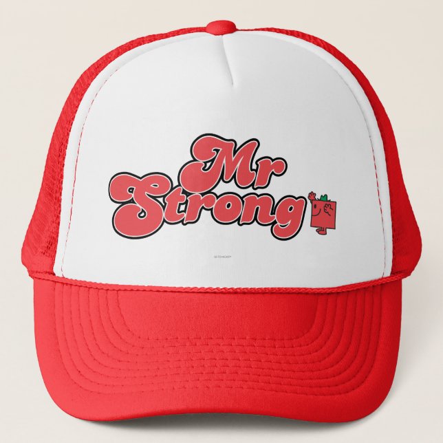 Mr. Strong | Red Lettering Trucker Hat (Front)