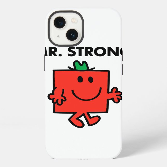 Mr. Strong Waving Hello iPhone Case (Back)