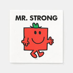Mr. Strong Waving Hello Napkin