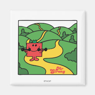 Mr. Strong   Woodland Workout Magnet