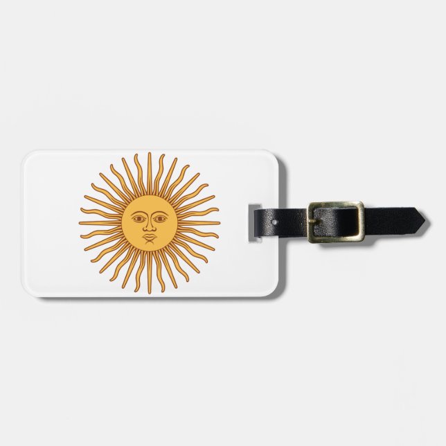 Mr Sun Luggage Tag (Front Horizontal)