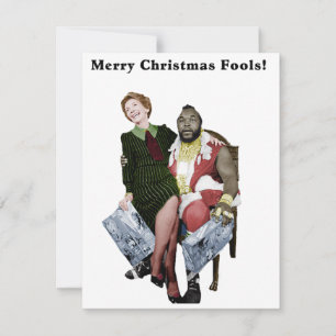 Mr. T and Nancy Reagan Christmas Card