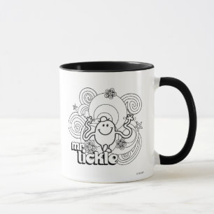 Mr. Tickle   Black & White Swirls & Stars Mug
