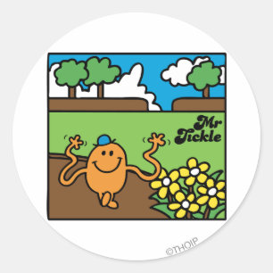 Mr. Tickle   Outdoor Fun Classic Round Sticker