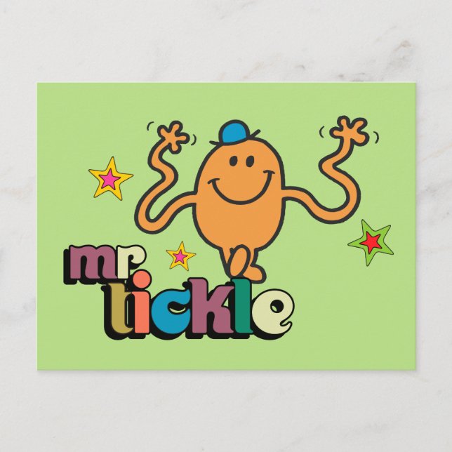 Mr. Tickle | Sparkling Stars Postcard (Front)