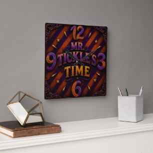 Mr. Tickler wall clock./super villain clock