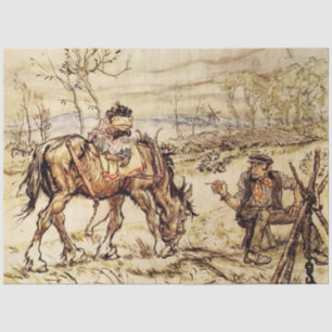 Mr Toad and the Gypsy by Arthur Rackham Tissue Paper