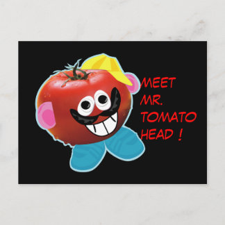 Mr Tomato head humorous parody Postcard