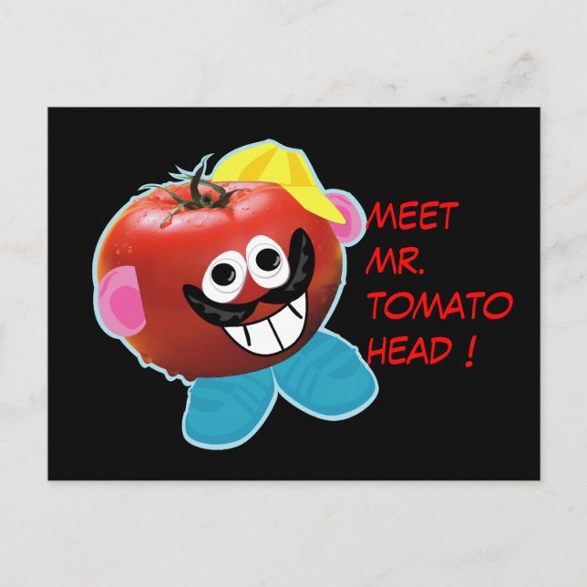 Mr Tomato head humorous parody Postcard (Front)